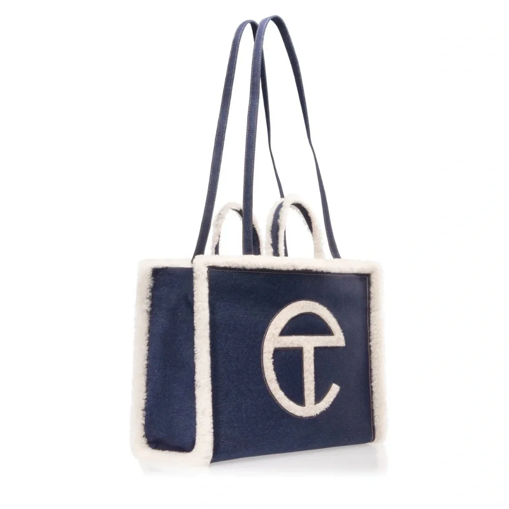 Ugg X Telfar Large Shopper- Denim - Picture 3 of 5